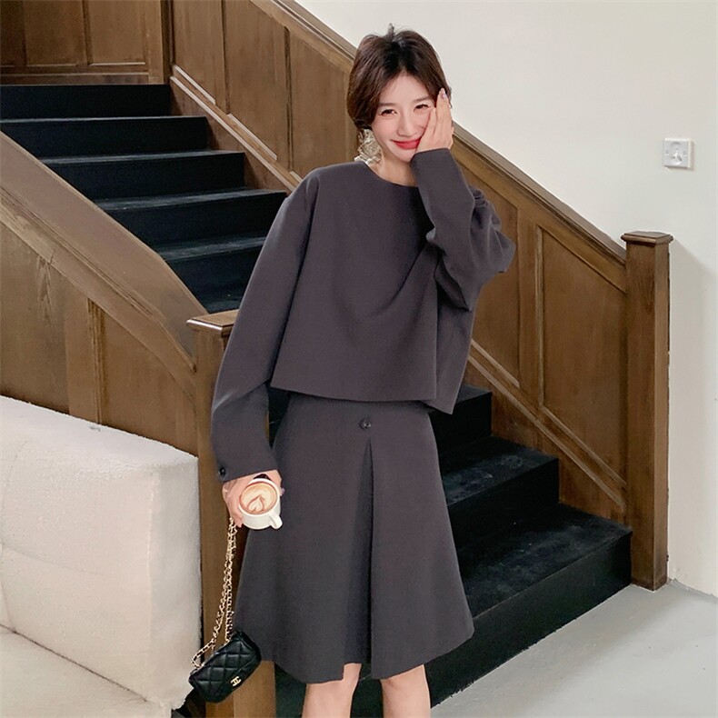 【现货】简约款性价比上衣+半裙套装2C277-6628-P145-K238,女装套装/套裙,2C277