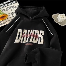 904-2-CD616-P55加绒P65秋冬加绒重磅连帽卫衣男女设计感发泡上衣，男装卫衣，星座904-2