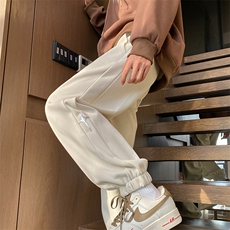 加绒加厚休闲运动卫裤男美式针织束脚裤子715-6-BX01P55（控78），男装休闲裤，星座715-6