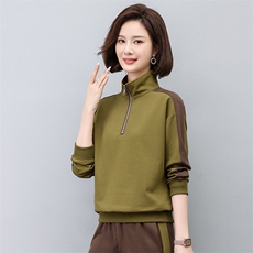 时尚春季新款女装休闲上衣宽松显瘦长袖卫衣外套，女装卫衣/绒衫，悦见她
