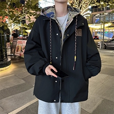 春秋季潮风假两件外套男新款美式夹克XZ102B-1-JK9903P90，男装夹克，星座102B-1
