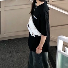万针全刺绣工艺抖音得物高品质260克重磅纯棉双纱美式高街短袖T恤，男装T恤，电商A486