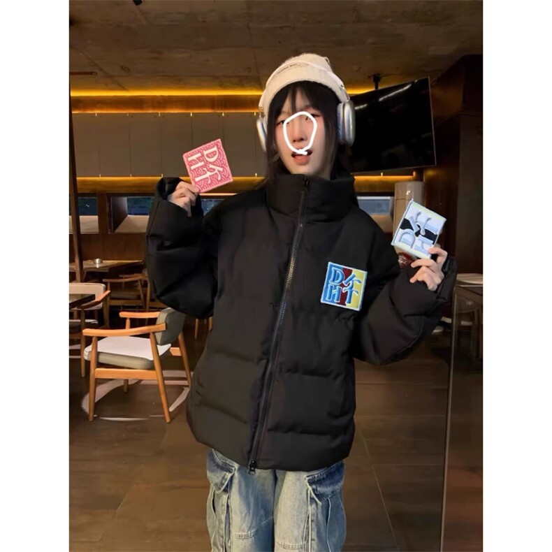 1506-1/M8001/P89美式复古冬季加厚双面穿格子棉服男女短款,男装棉衣,星座1506
