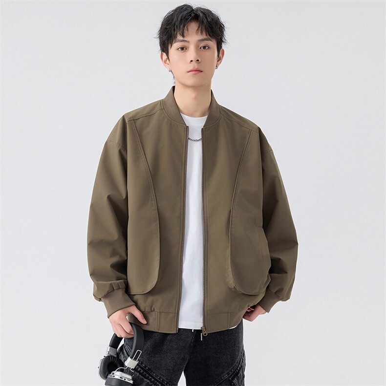 户外夹克男棒球领纯色上衣冲锋衣外套DSA157B-JK7869-P70,男装夹克,电商A157B