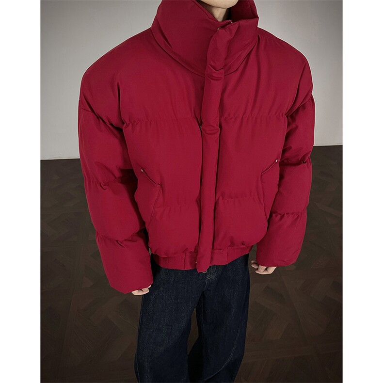 冬季clean纯色棉服潮流中性加厚短款棉衣HZ8816-特P68不议价,男装棉衣,星座610B-1