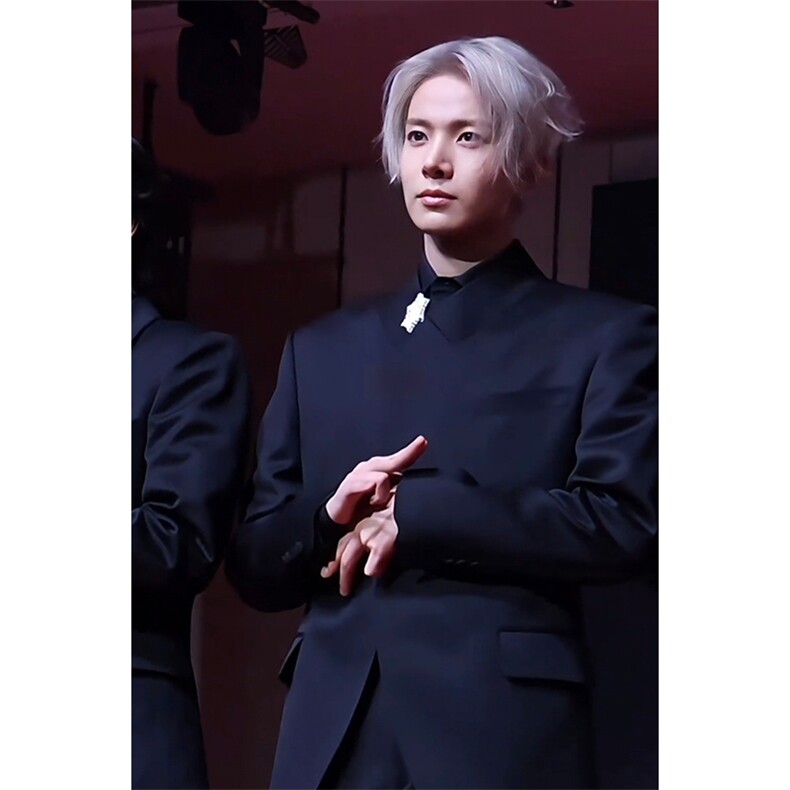 现货~2026春季立领中式黑色垫肩西服外套带胸针设计上衣X870-P85,男装西服,星座1004-3