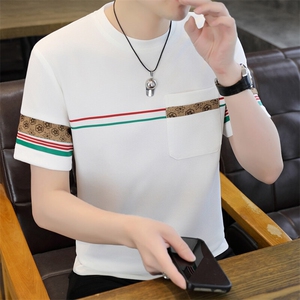 夏季新款男士短袖圆领时尚休闲青年修身短袖T恤上衣L1316-P27图片