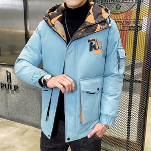 棉衣男中青年冬季新款保暖休闲上衣棉服男装厚款连帽宽松外套图片