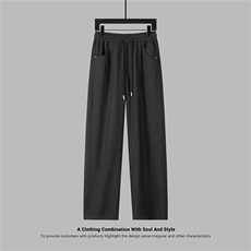 直筒纯色休闲裤离子面料牛仔裤A329-K817-P65，男装休闲裤，电商A329