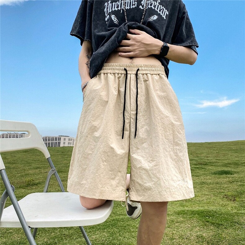 速干五分裤多巴胺帅气百搭宽松情侣2025夏季ins休闲短裤K6315-P28,男装休闲裤,星座412-2