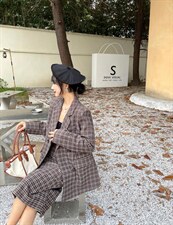 高品质格纹套装，女装职业装，Balance Studio