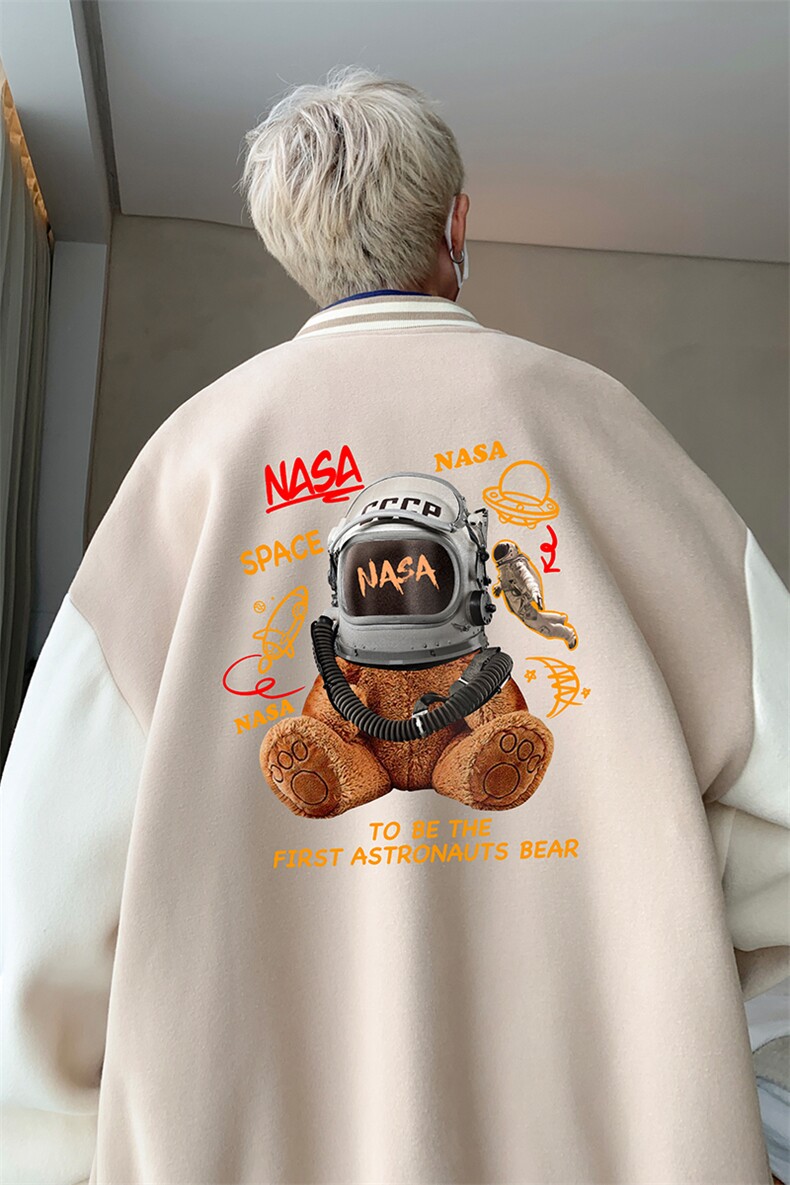 摇粒绒棒球服男大码开衫卫衣男夹克BF86281-P65,男装夹克,电商A040