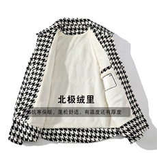 冬款港风开衫夹克加绒加厚潮牌格子衬衫外套男士8128-P110控价138，男装衬衫，电商A441-1