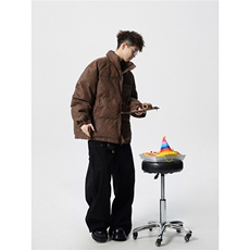 PU皮复古做旧钢印大码M-5XL棉衣男MY77096P130控198抖控228，男装棉衣，星座226-1