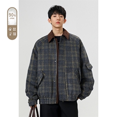 2025冬季新款港风无影大码90%白鸭绒羽绒服M-3XLG9902-特P220，男装羽绒服，电商A022