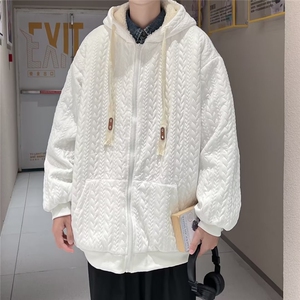 羊羔绒外套男士冬季棉袄子潮牌连帽棉服2024新款冬装棉衣图片