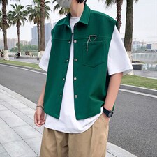 高街潮牌马甲男韩版潮流2023秋夏新款ins宽松BF痞帅外套W2605-P32，男装背心/马甲，星座412-2