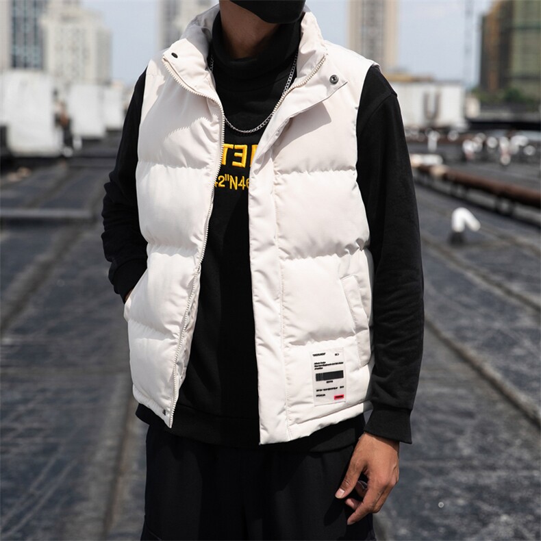 2021秋冬新外景日系大码保暖休闲外套男贴标加厚马甲M726-P50,男装背心/马甲,电商A001