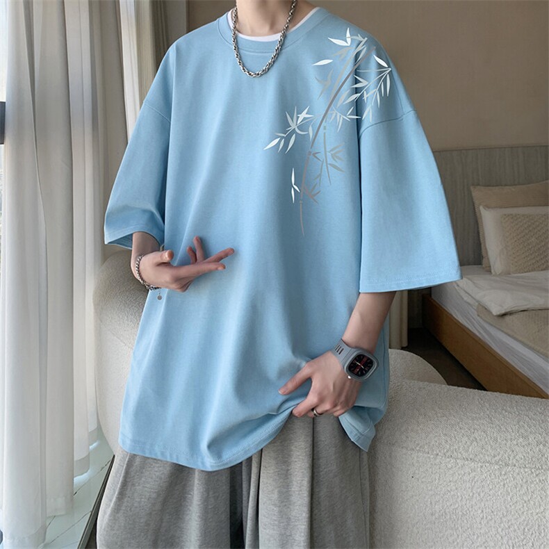 230g重磅纯棉短袖t恤男大码半袖半截袖DX17393-P20,男装T恤,电商A040