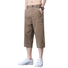 628-P43夏季新款男士莱赛尔七分裤冰丝裤时尚休闲马裤直播款男裤，男装休闲裤，星座224-1