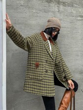 两色大衣冬季，其它，四季韩后