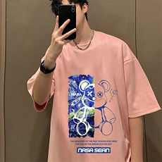 麂皮绒短袖t恤男大码半袖男JD82290-P25，男装T恤，电商A040