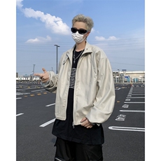 美式高街皮衣男士韩版潮流百搭痞子帅气2024秋冬ins外套W6051-P68，男装皮衣，星座412-2