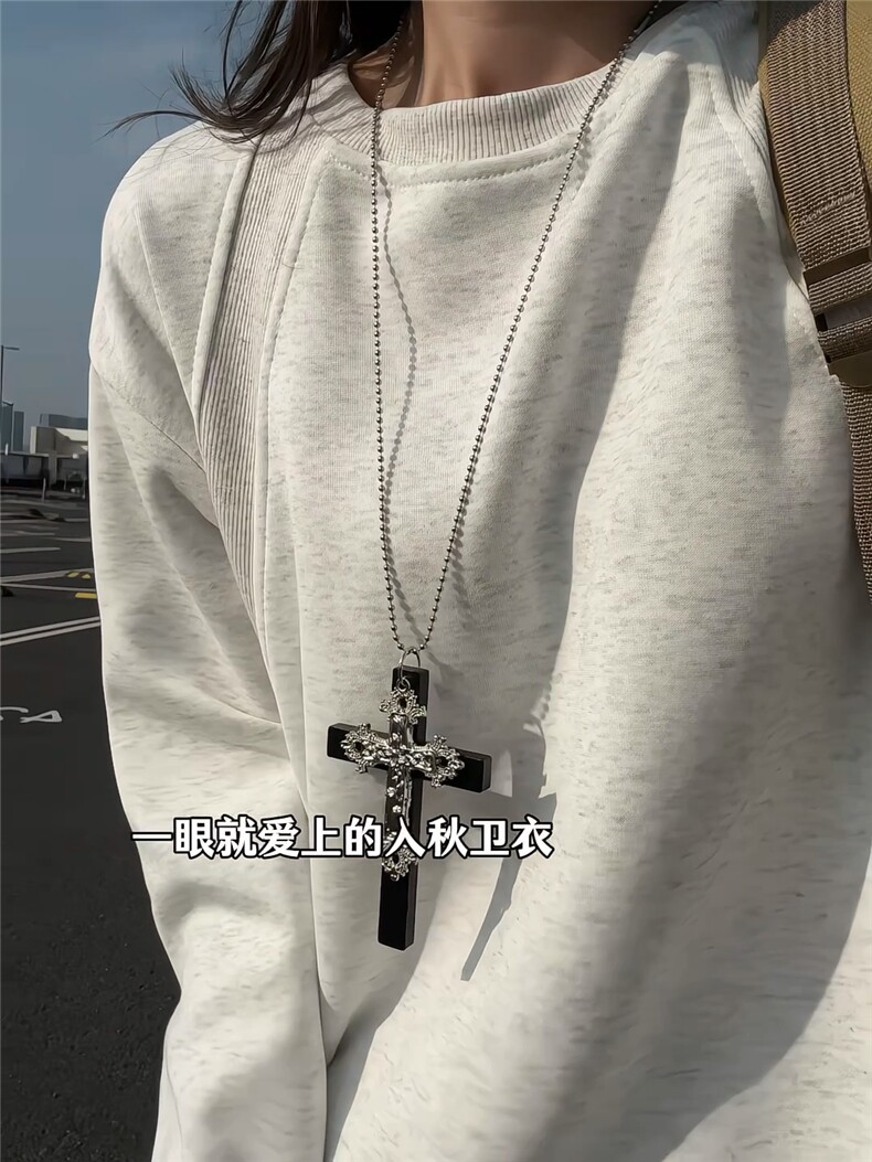 XZ809A/FK06/特P16270克华棉亨利领长袖T恤卫衣,男装T恤,星座809A(原222-1)
