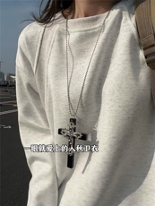 XZ809A/FK06/特P16270克华棉亨利领长袖T恤卫衣，男装T恤，星座809A(原222-1)