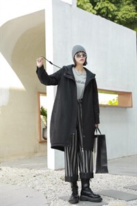 【现货】新款秋冬款风衣派克式服中长款图片