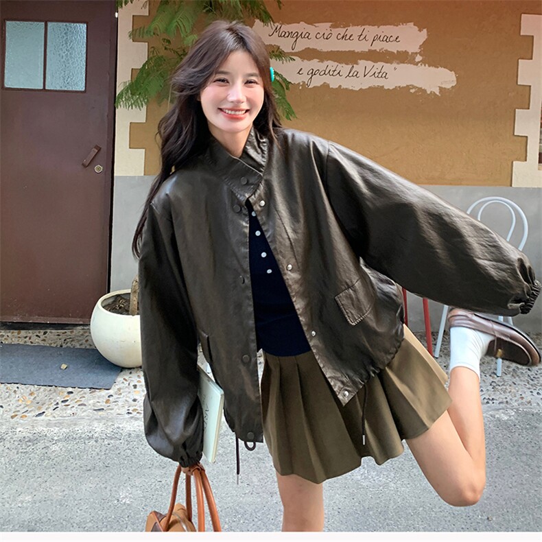 新款现货主推超软皮衣9876-P145-K198,女装皮衣,2C129
