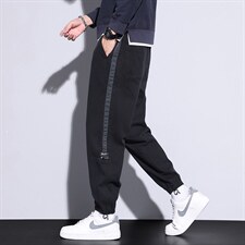 22年抖音秋季新款直筒休闲束脚仿牛仔裤男百搭长裤子潮K665，男装休闲裤，星座815-2