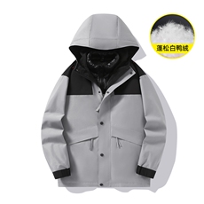 Y5961-P238S-6XL90白鸭绒情侣冬季户外可脱卸三合一羽绒服，男装羽绒服，星座109