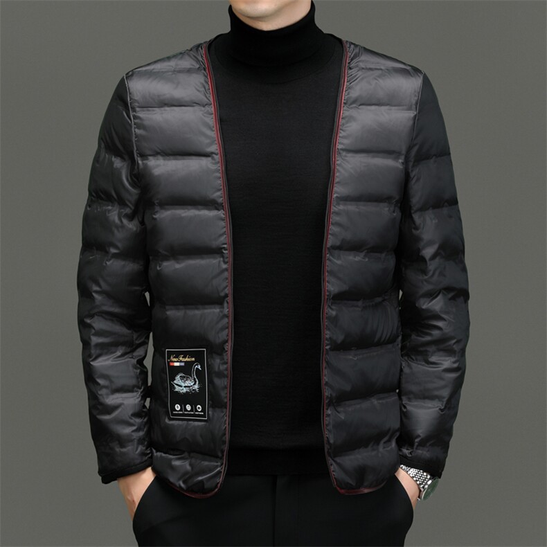 BN23789钱塘2020-2商务简约冬季厚款中年男士90鹅绒羽绒服P220,男装羽绒服,钱塘207-2