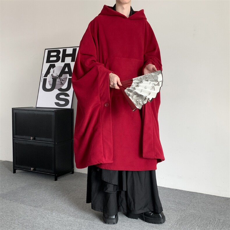 2024秋冬打坐披风禅修斗篷式僧人僧服居士披肩毯禅意古风睡袍,居家内衣睡衣套装,星座909