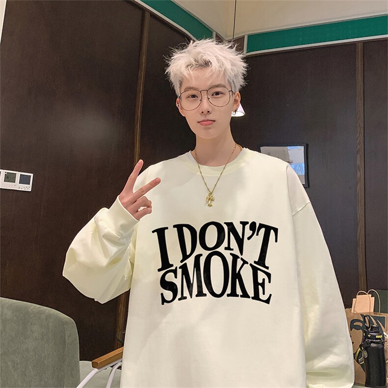 已注册港风纯棉260克高街抖音直播得物品质长袖T恤打底衫T4215P28，男装T恤，电商C408-1(原B339-1)