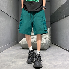 2024新款工装短裤男潮牌ins休闲裤宽松大码中裤五分裤D0613-P40，男装牛仔裤，星座308B-2