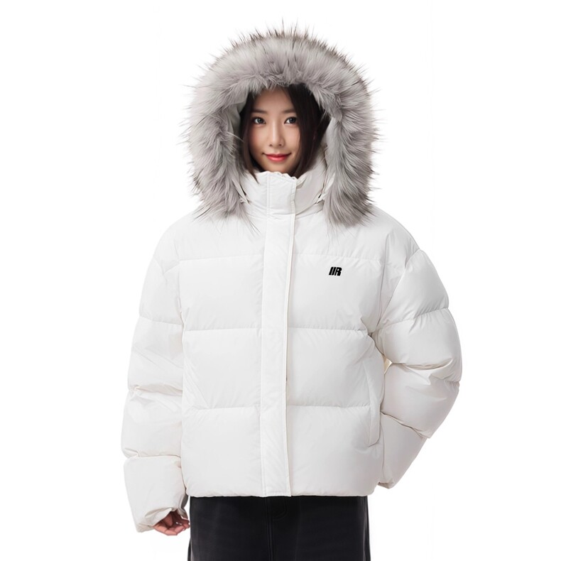 1506-1/M78411/P86冬季连帽面包服男外套可拆卸毛领短款,女装短外套,星座1506-1