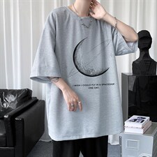 HT73246-P22华夫格t恤男短袖男大码五分袖短句风，男装T恤，电商A040