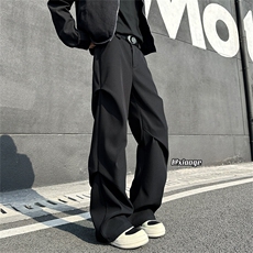 XZ616春季重磅cleanfit立体解构打褶休闲长裤TY2033P75控88，男装休闲裤，星座512A（原616）