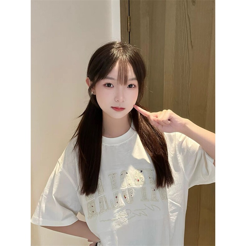 万针全刺绣工艺抖音得物高品质260克重磅纯棉双纱美式高街短袖T恤,男装T恤,电商A486