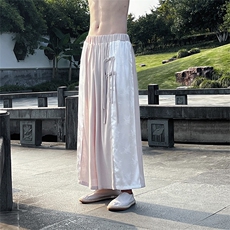 夏季棉麻撞色复古八分裤ZK032-P65，男装休闲裤，电商A021