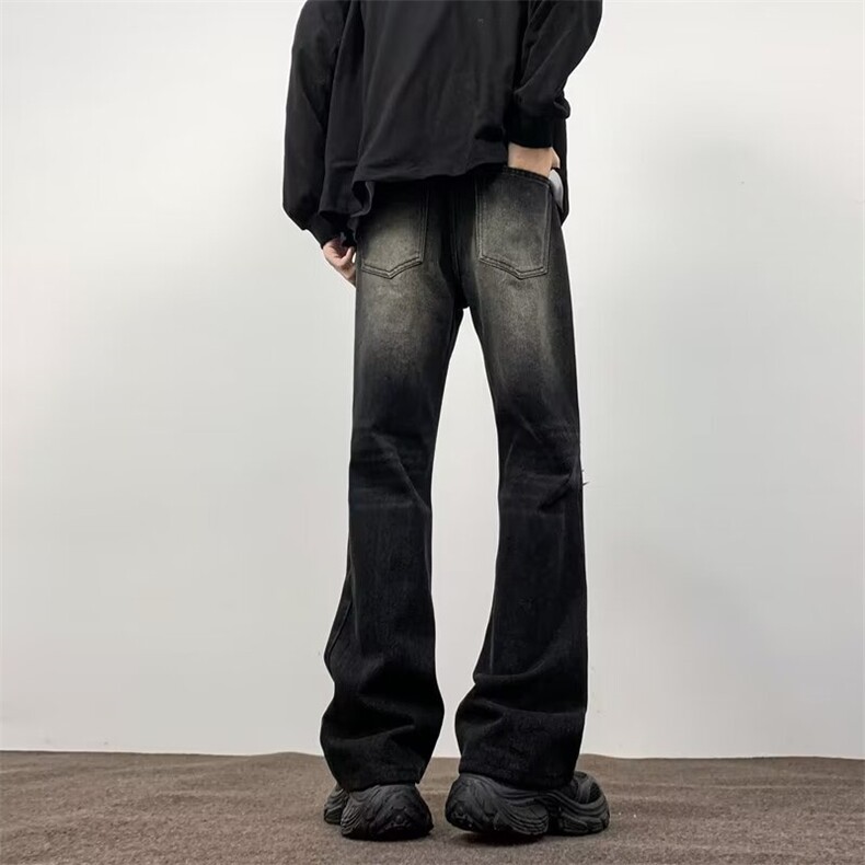 美式高街破洞牛仔裤男韩版潮流帅气2024秋冬ins长裤RK2157-P43,男装牛仔裤,星座412-2