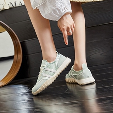 真皮德训鞋女2024夏季新款百搭时尚透气小白鞋潮流增高鞋休闲女鞋，女鞋休闲鞋，电商A223