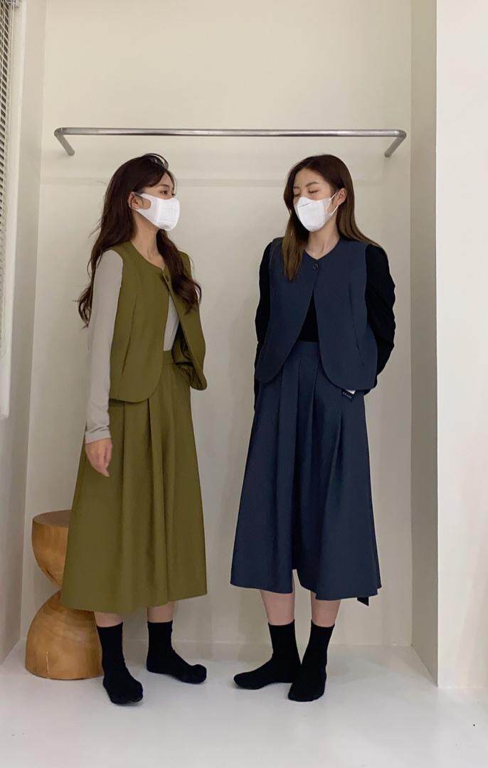 秋季马甲套装，女装马夹，唇蔻