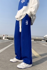 春季情侣百搭印花休闲裤男大码宽松拖地裤K181P50控78，男装休闲裤，电商A161-2
