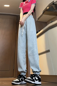 ！2025春季新款男士纯色束脚裤百搭华棉卫裤WK2027特P35图片