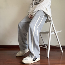 港风休闲裤男港风宽松直筒拖地裤束脚裤卫裤KP733P40，男装休闲裤，星座1204-3
