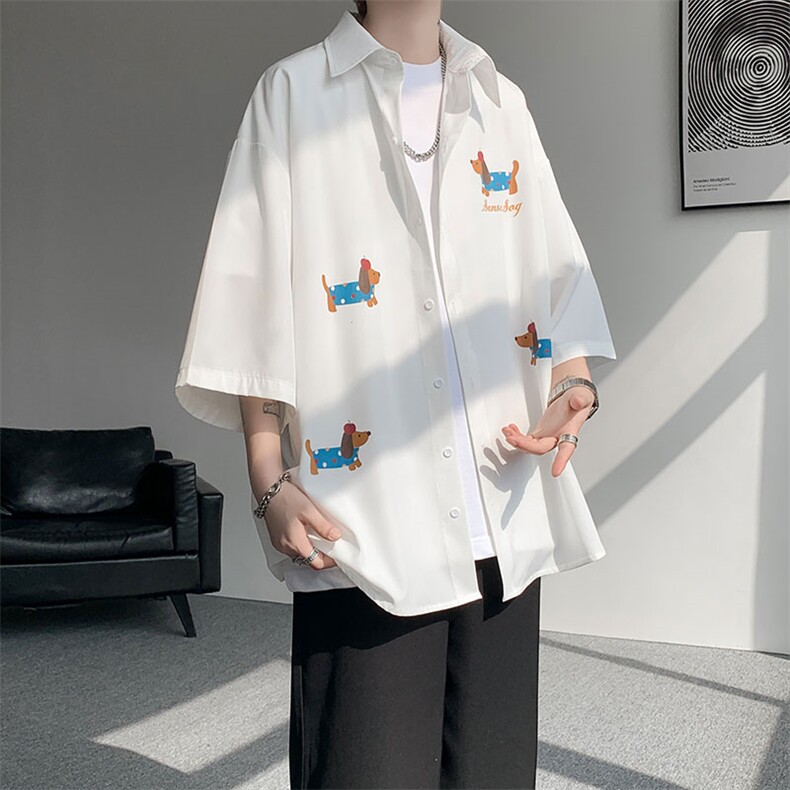 已下单CS1137-特批26控58夏季短袖印花速干冰丝大码外套衬衫,男装T恤,电商A059