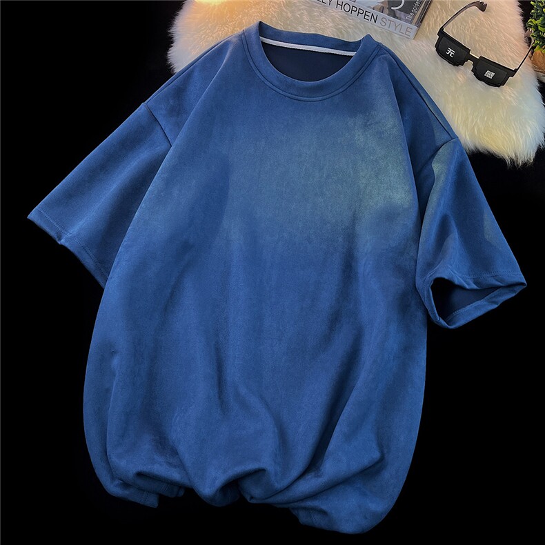 1麂皮绒大码M-5XL短袖DT8766P23短裤DK8767P32套装TZ8757P55控78，男装休闲套装，星座226-2